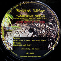 Tangerine Dream – Meng Tian / Diamonds And Dust (Vinyl EP)